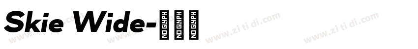 Skie Wide字体转换